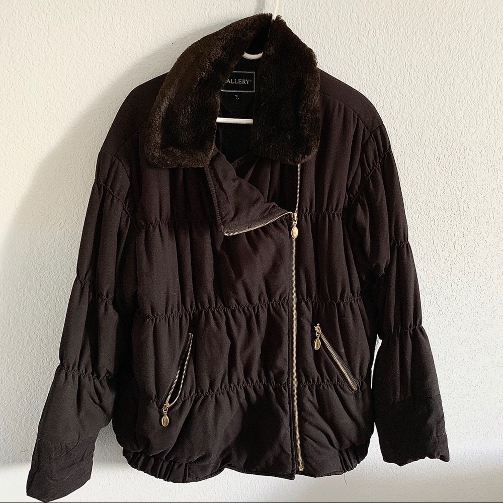 Gallery Black Winter Coat
